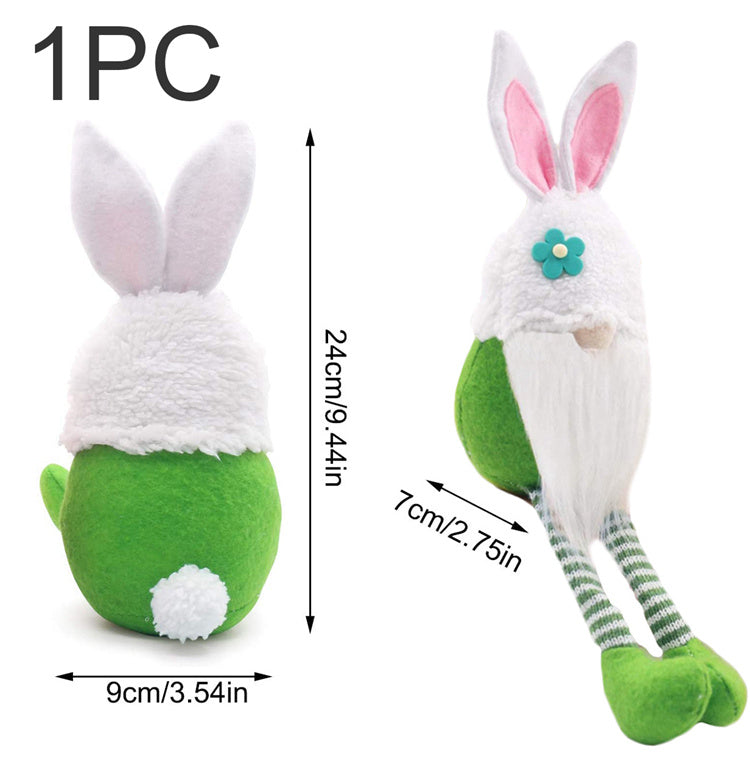 Easter Bunny Dwarf Doll Long-Legged Doll Decoration