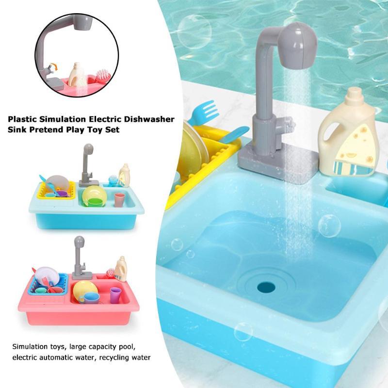Kitchen simulation dishwasher toy