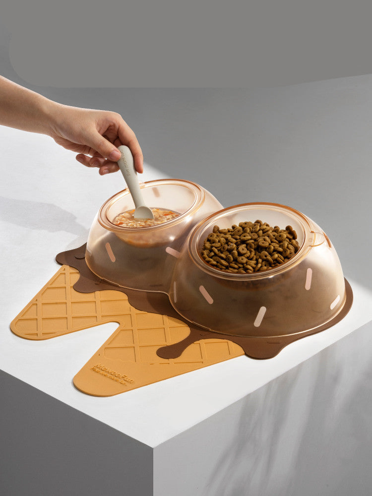Pet Placemat Cat Bowl Mat Dog Eat Silicone