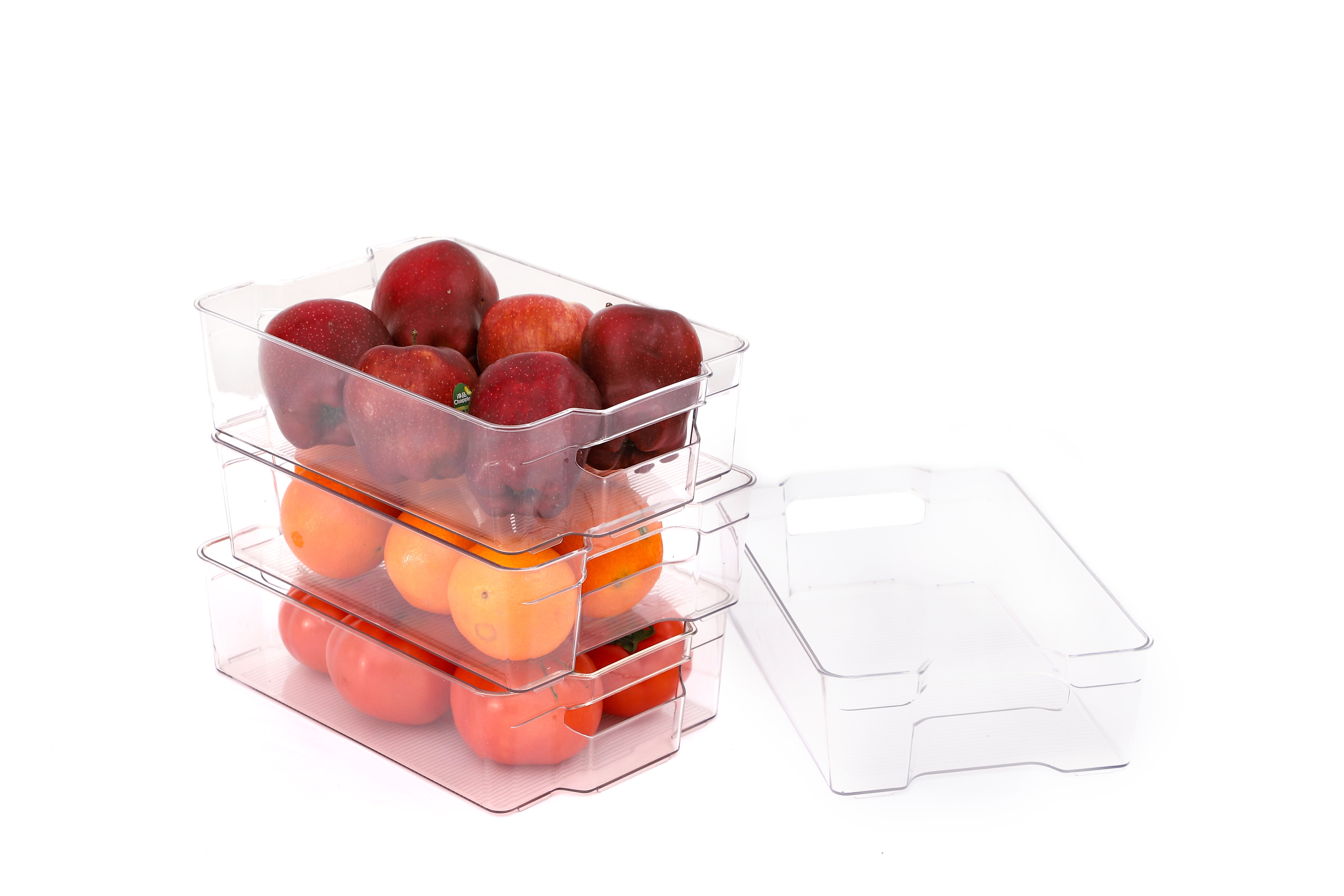 8pcs Refrigerator Organizer Small Size Fridge Bin Set