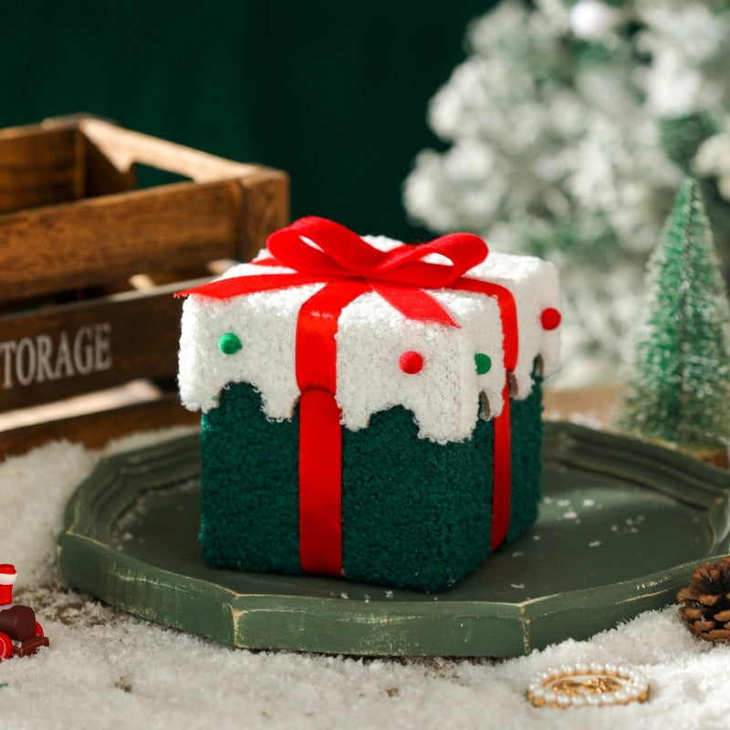 Christmas Eve apple gift box, Christmas velvet apple box, Christmas souvenir gift