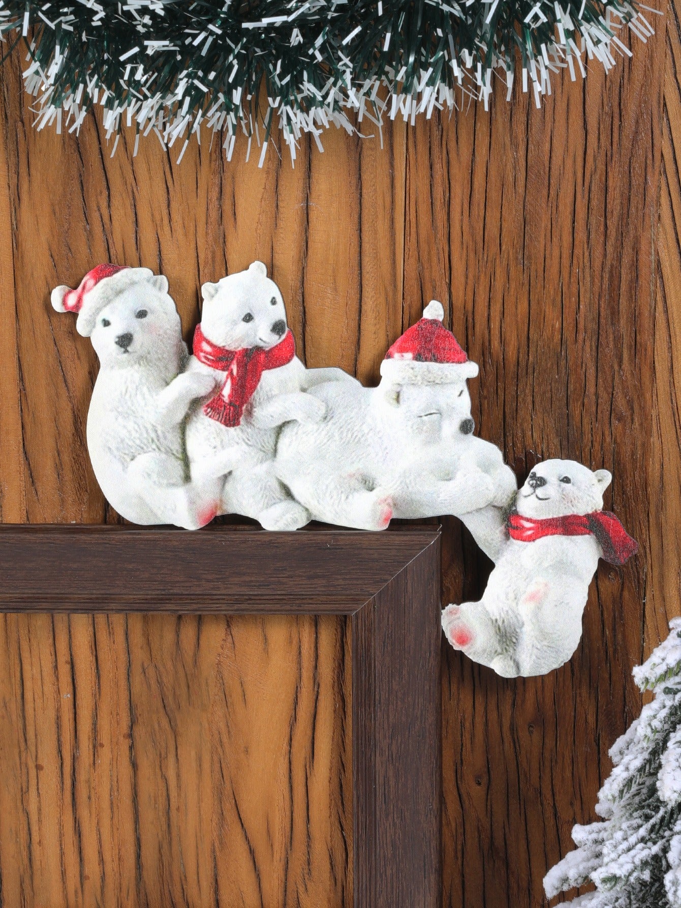 Christmas door frame decoration Christmas door corner door frame decoration