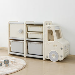 Organizer Large Capacity Bookshelf Cartoon Locker Baby Storage Cabinet