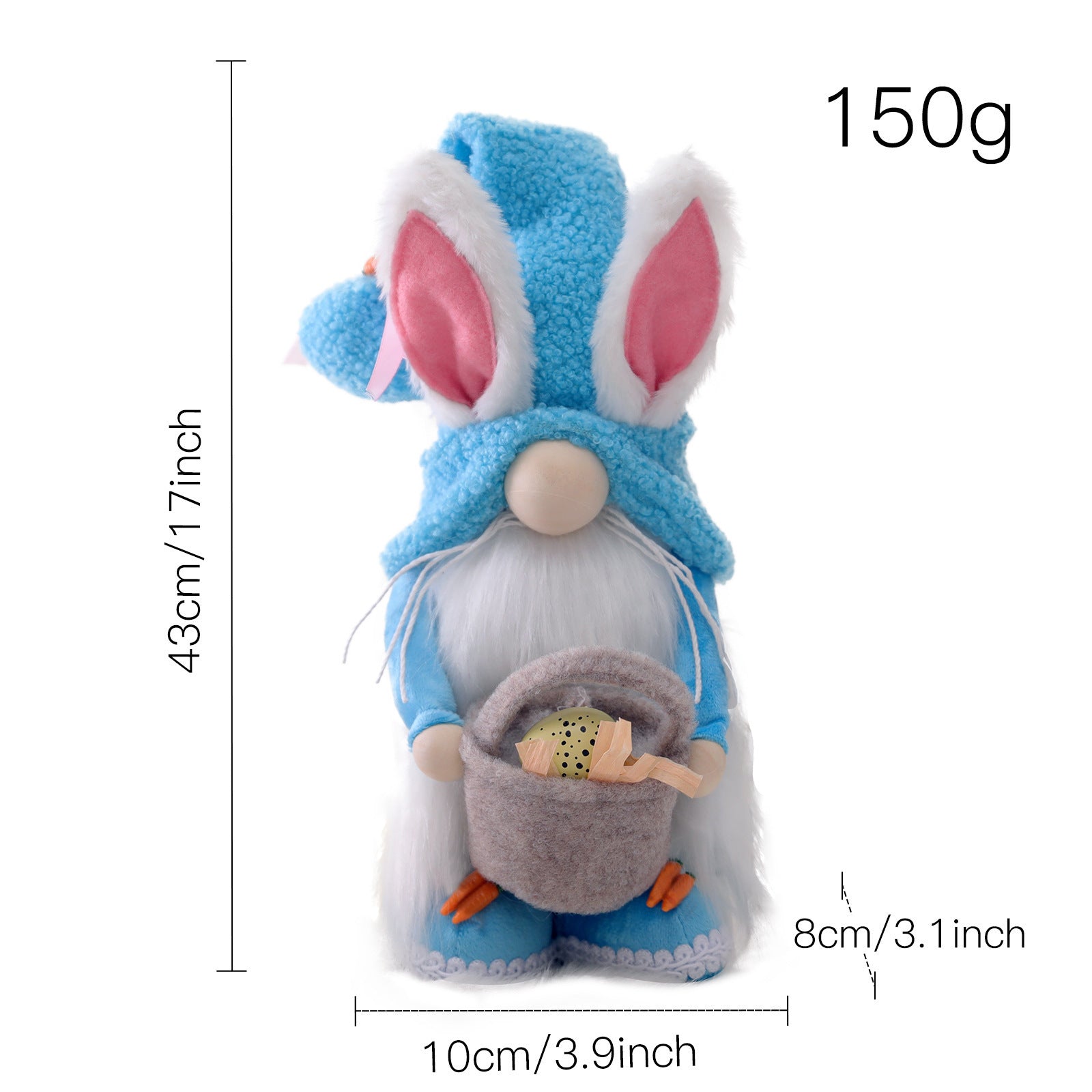Easter Carrot Bunny Cartoon Cute Rabbit Decorative Ornament