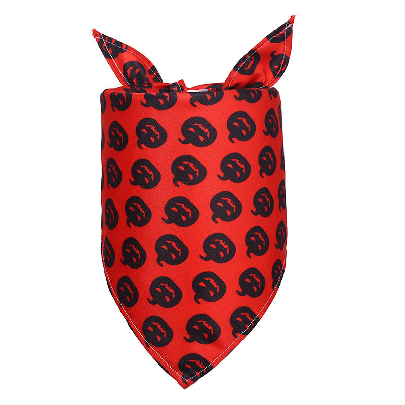 Halloween Dog Saliva Towel Triangular Binder Pet Scarf