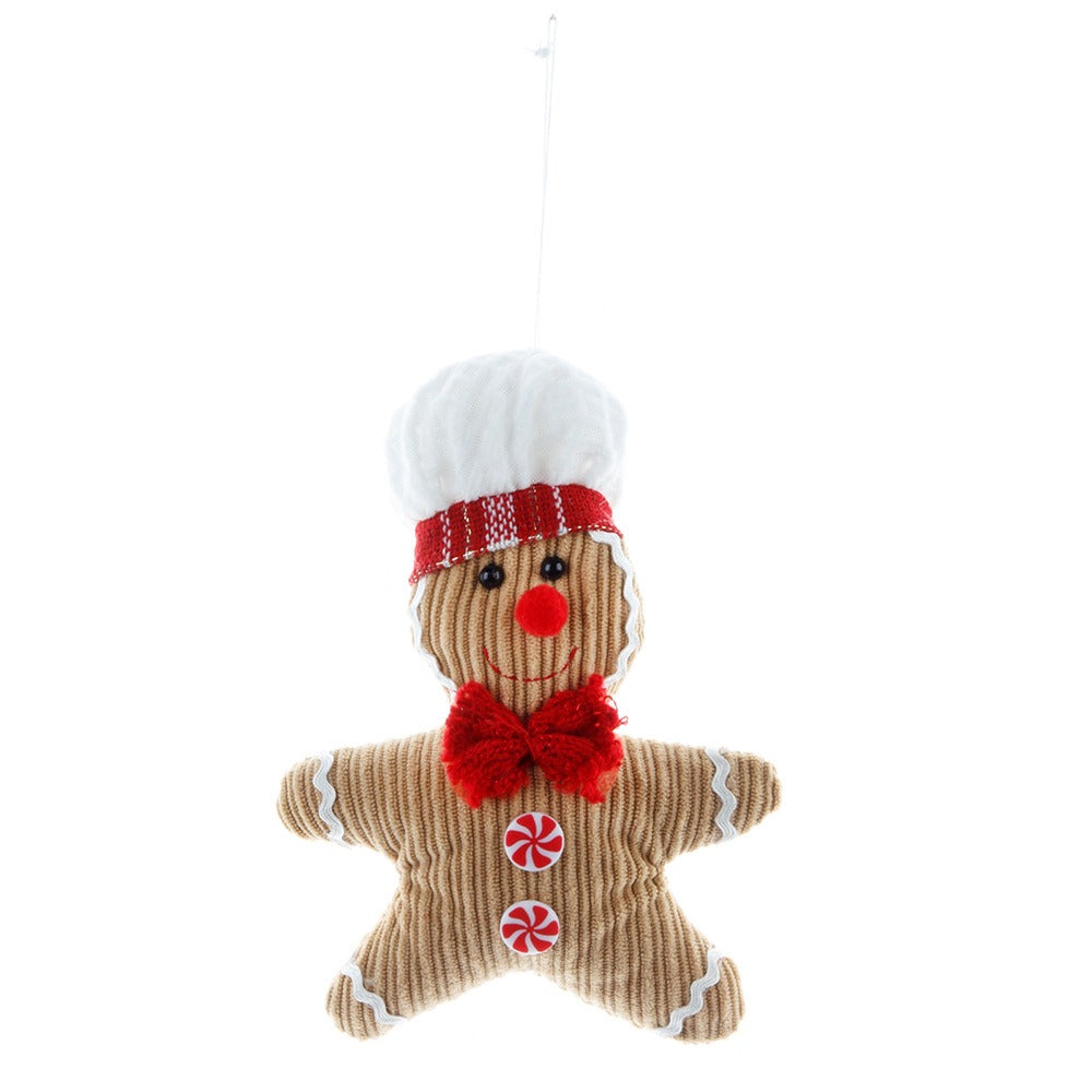 New Christmas decorations Christmas tree ornaments fabric gingerbread pendants small pendants