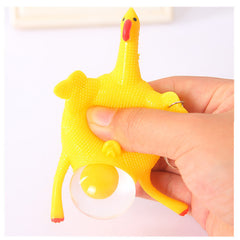 Venting toy laying hen