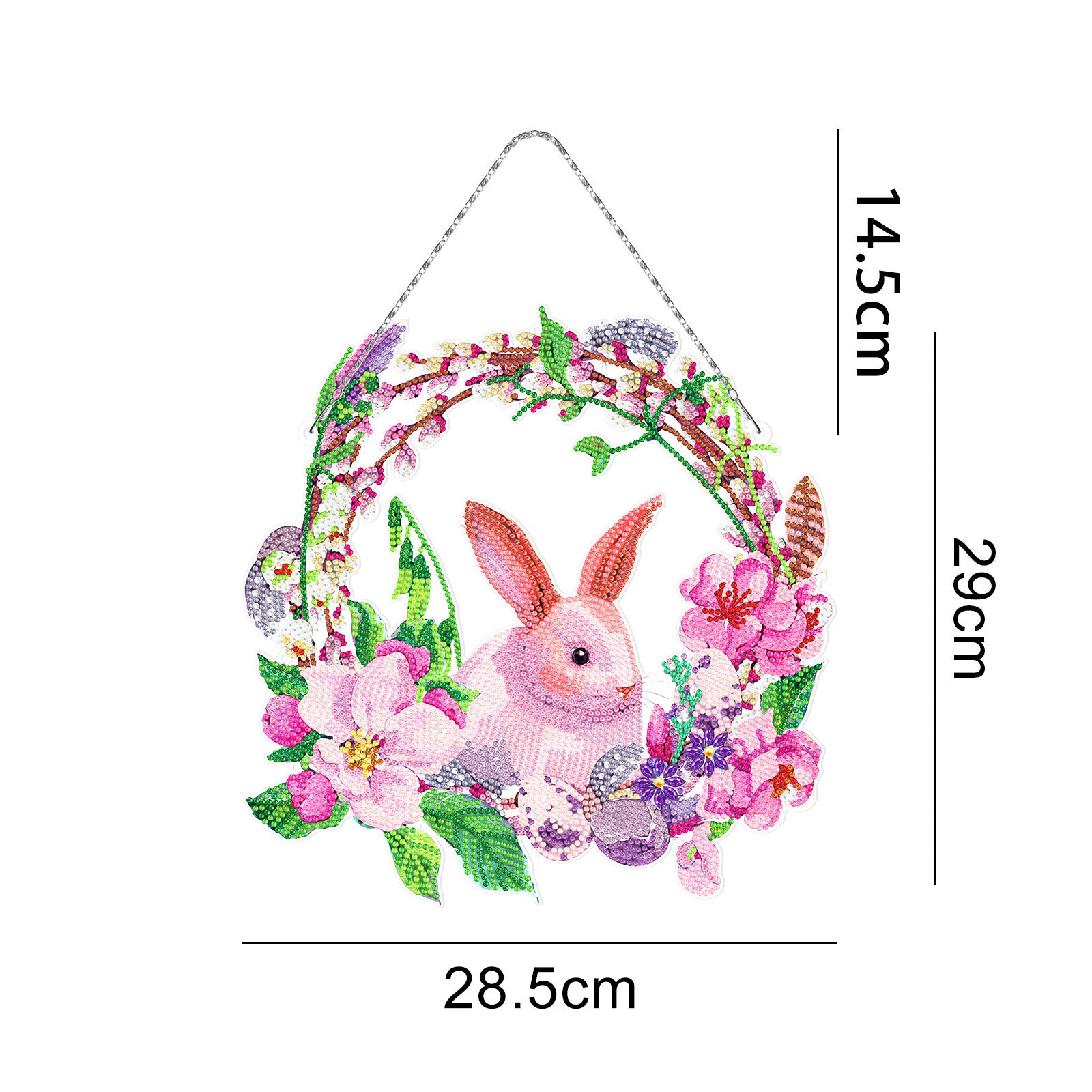 Handmade DIY Diamond Painting Cartoon Easter Bunny