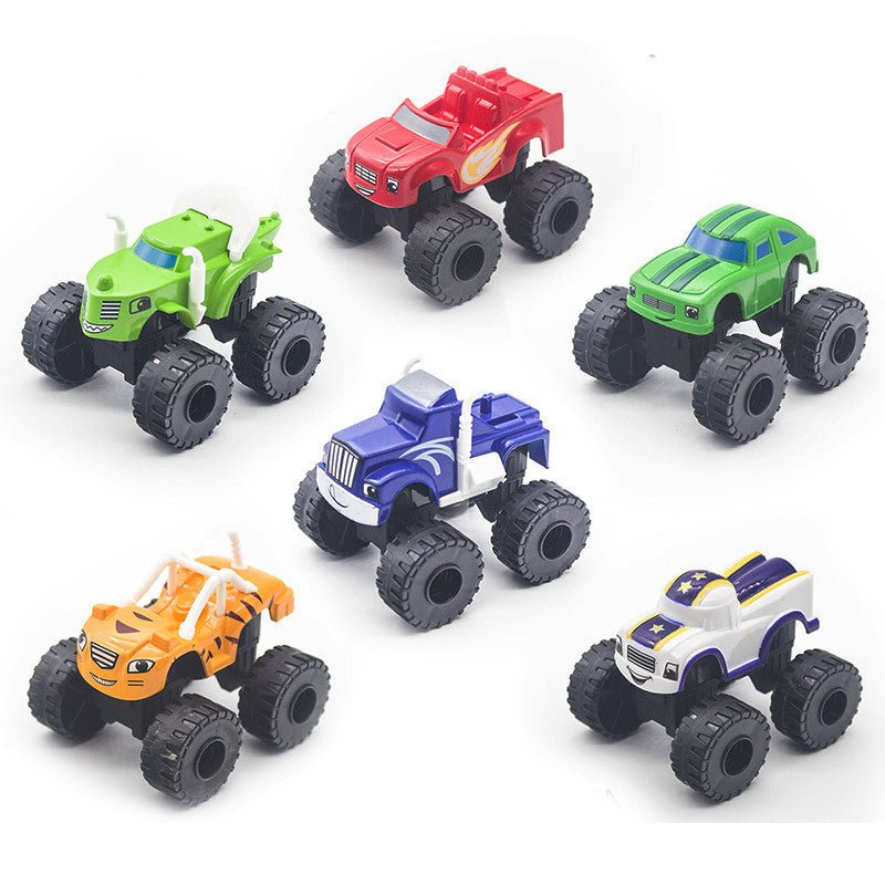 Flame and machine toy car