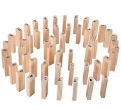 Wooden Domino Toy Tower Wood Building Blocks Toy 54pcs  4pcs Stacker