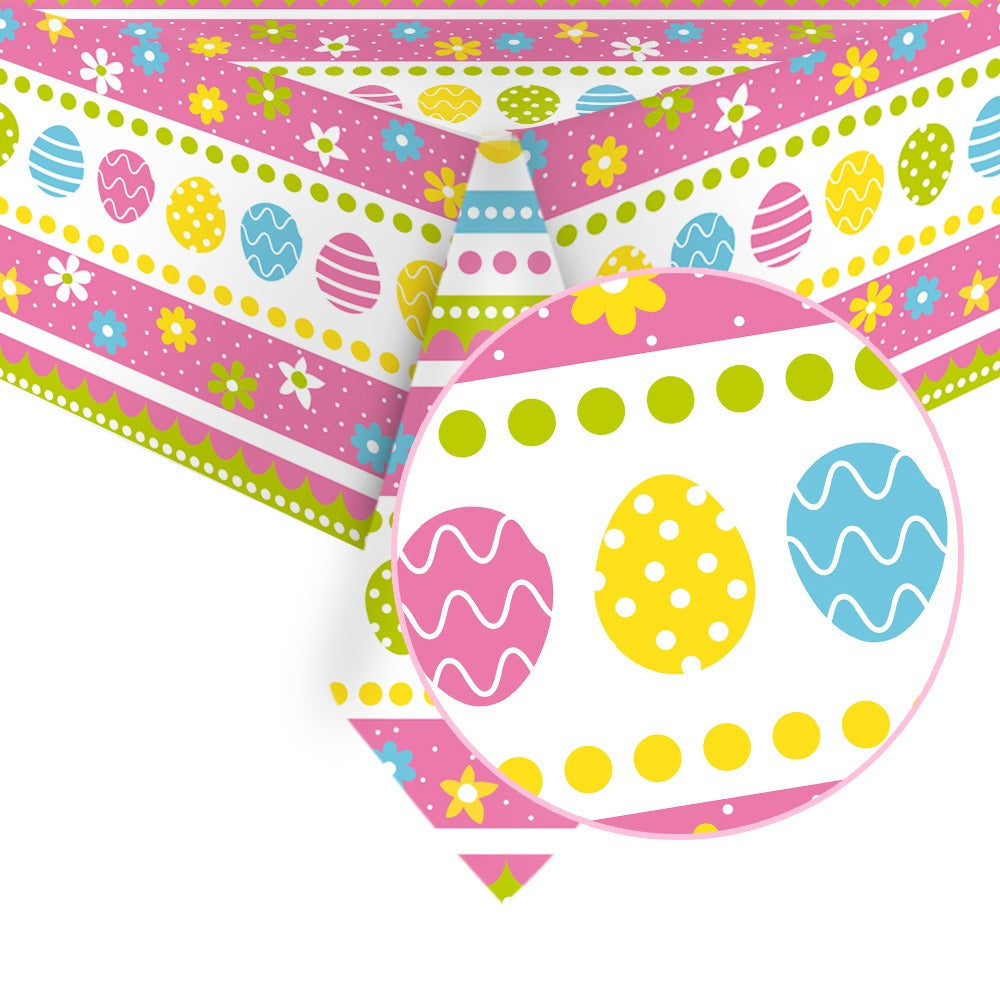 Thicken The Disposable Tablecloth For The Dinner Table Of The Easter Festival Party