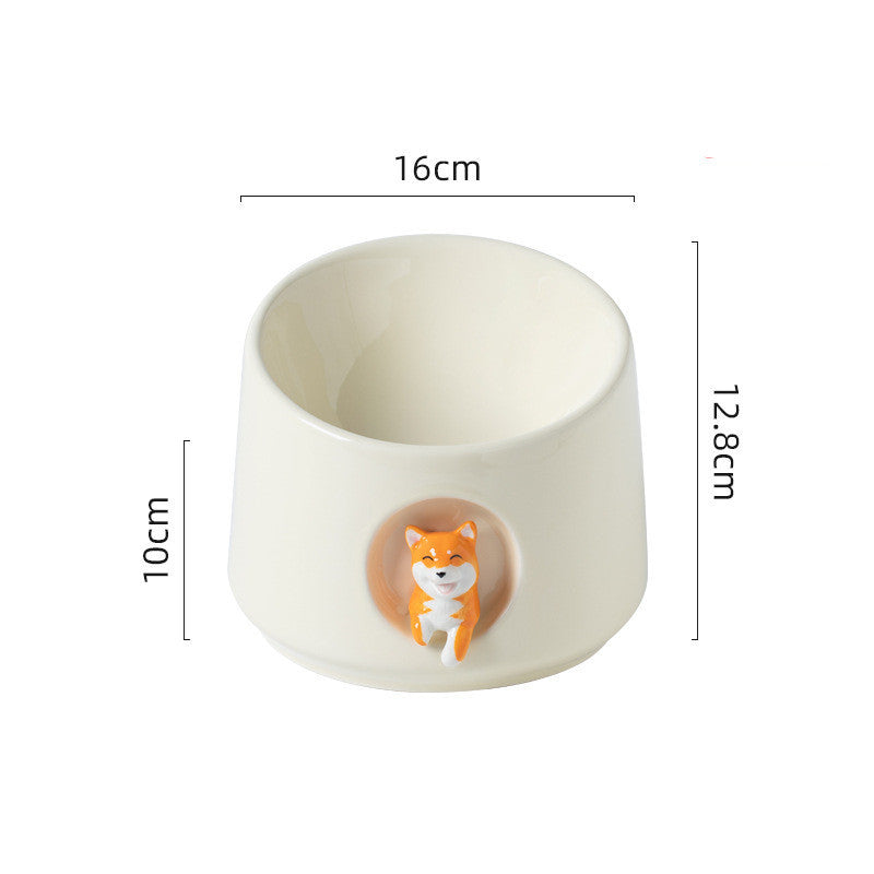 Protect Cervical Vertebrae Cat Food Bowl Dog Double