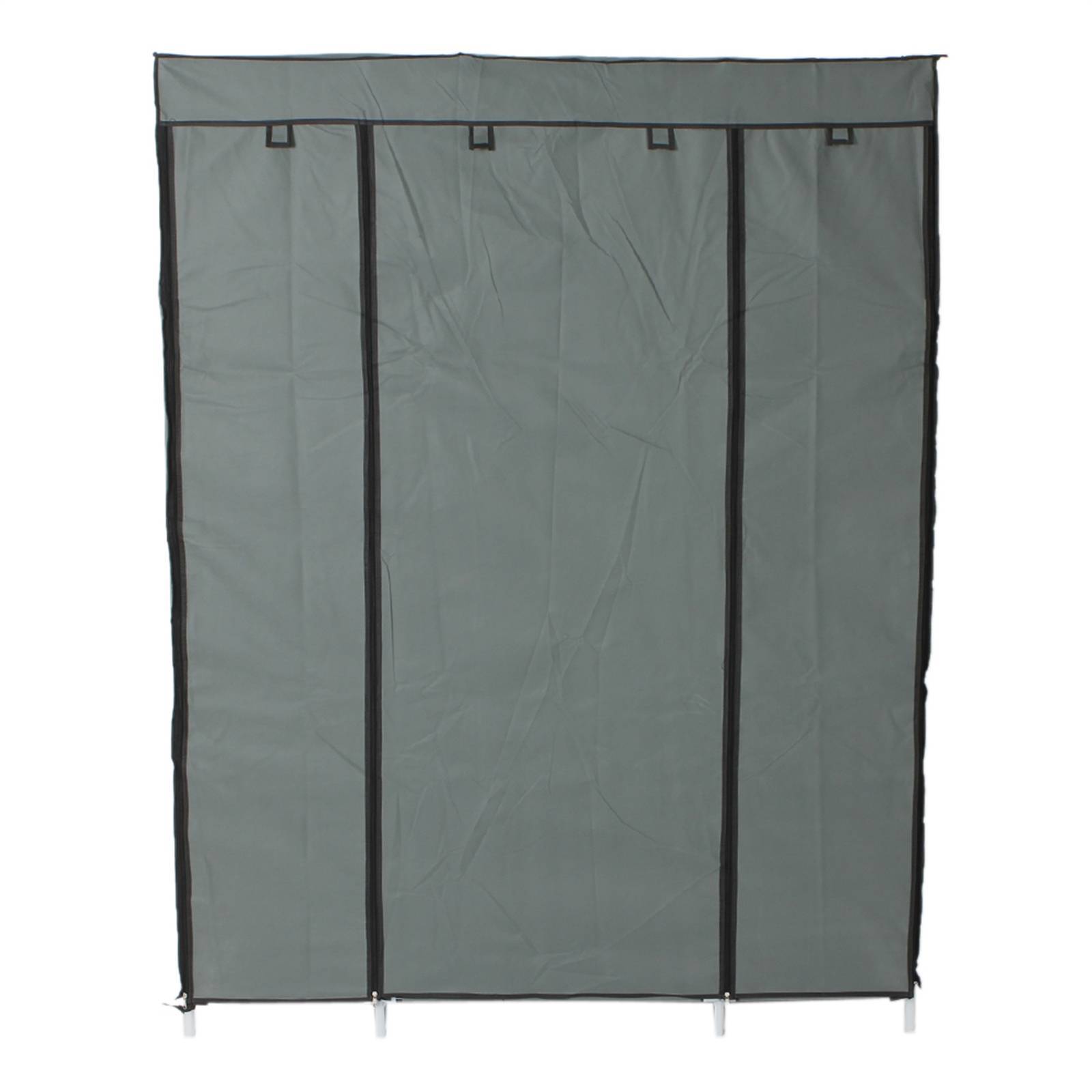 5-Layer Portable Closet Storage Organizer Wardrobe Clothes Rack With Shelves