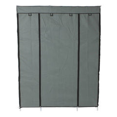 5-Layer Portable Closet Storage Organizer Wardrobe Clothes Rack With Shelves