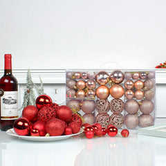 Christmas gift box decoration ball pendant DIY Christmas tree hanging ball decoration party colorful ball decoration Christmas ball set