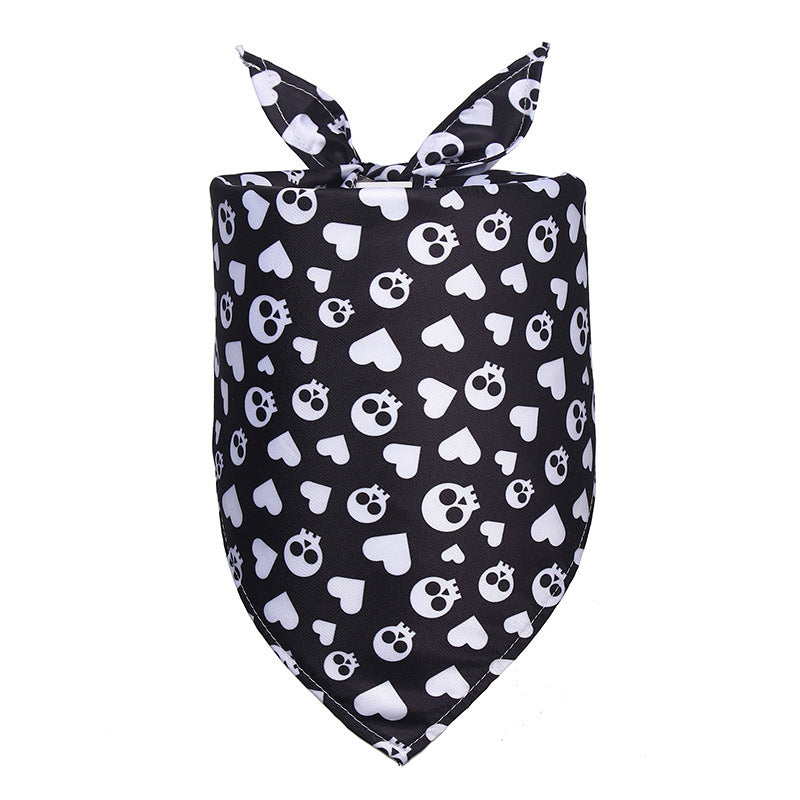 Halloween Dog Saliva Towel Triangular Binder Pet Scarf