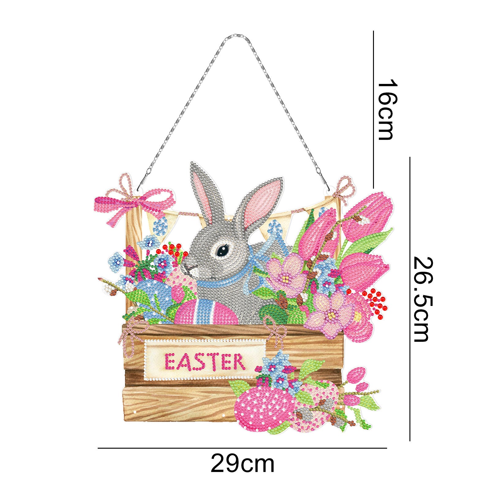 Handmade DIY Diamond Painting Cartoon Easter Bunny