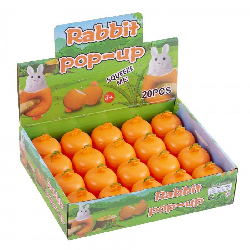 Decompression Carrot Rabbit Squeezing Toy Decompression Toy