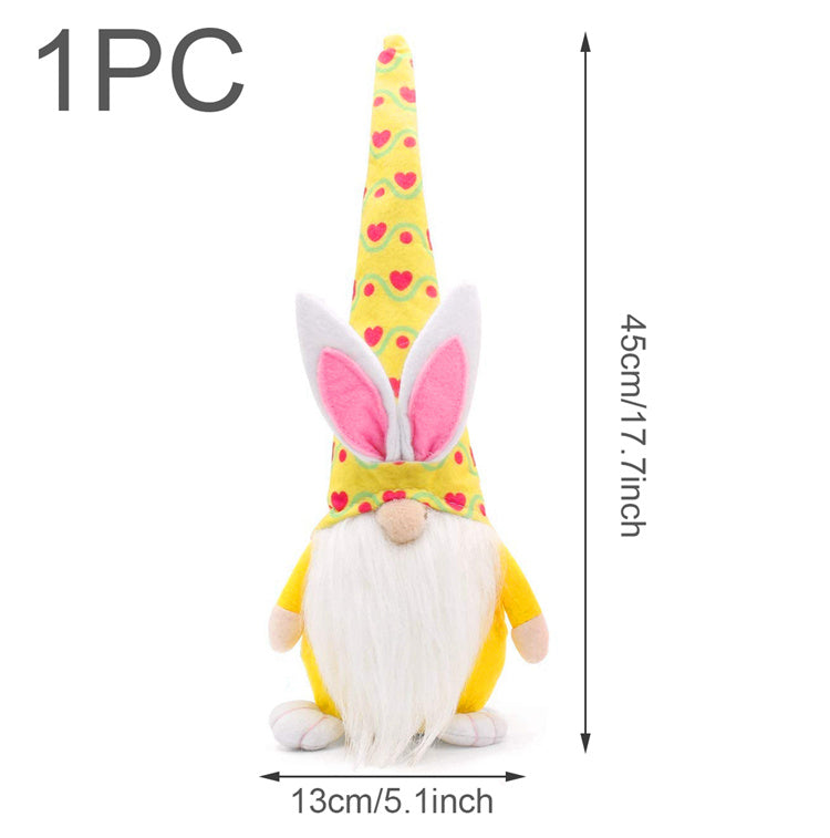 Easter Bunny Dwarf Doll Long-Legged Doll Decoration