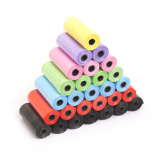 Pet Shit Solid Color Printing Cleaning Poop Bag Dog Walking Portable Garbage