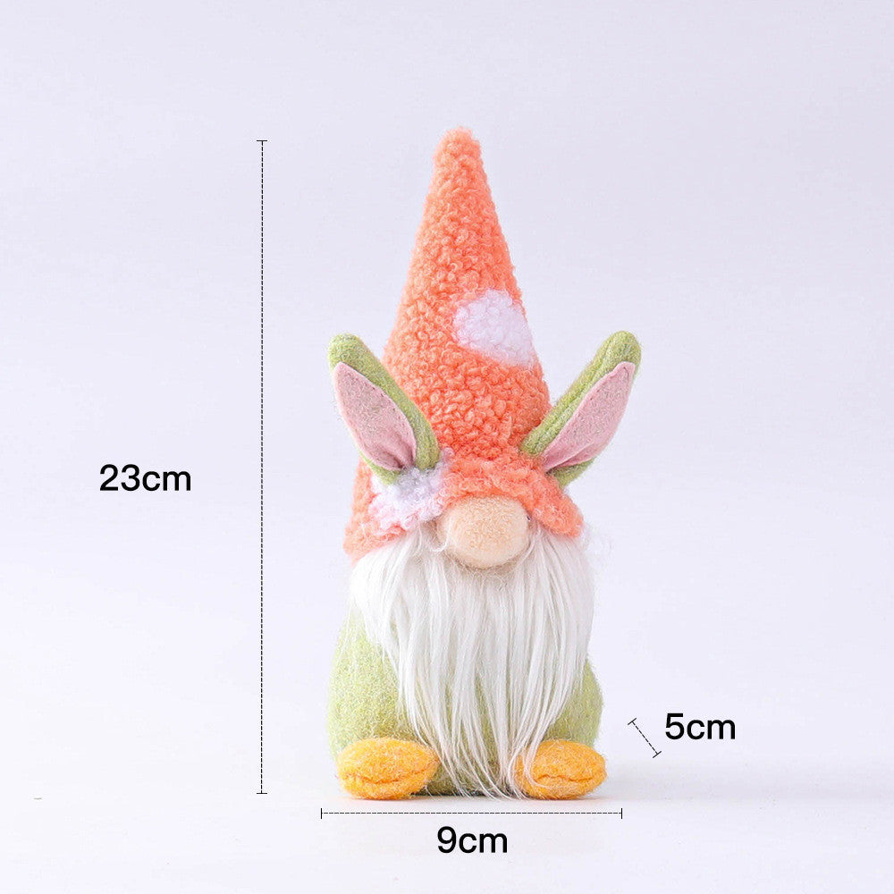 Easter Bunny Doll Decoration Faceless Old Man