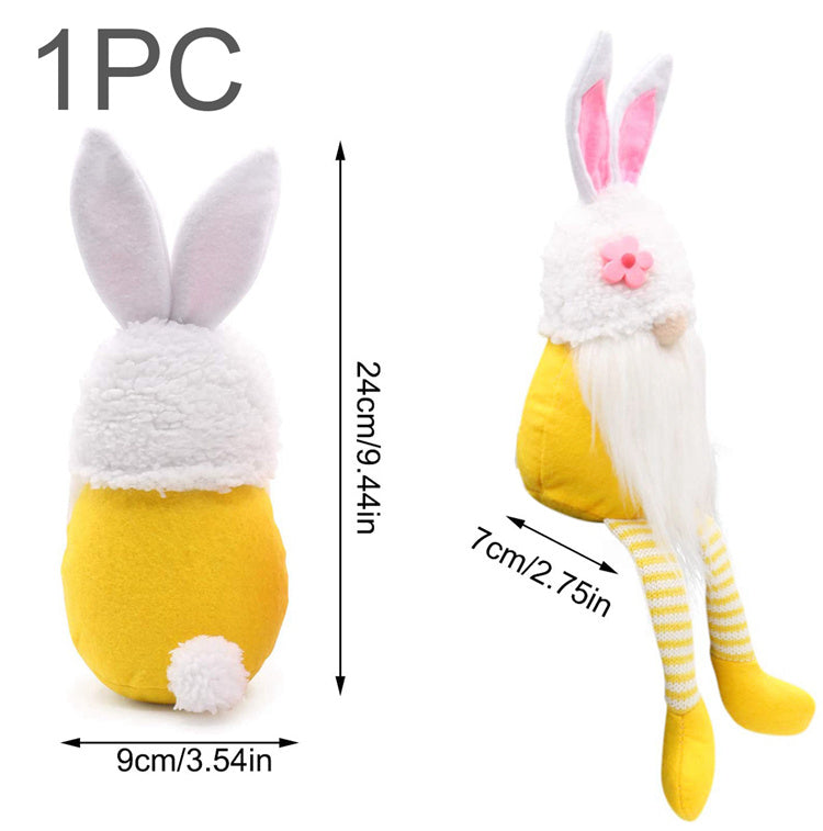 Easter Bunny Dwarf Doll Long-Legged Doll Decoration
