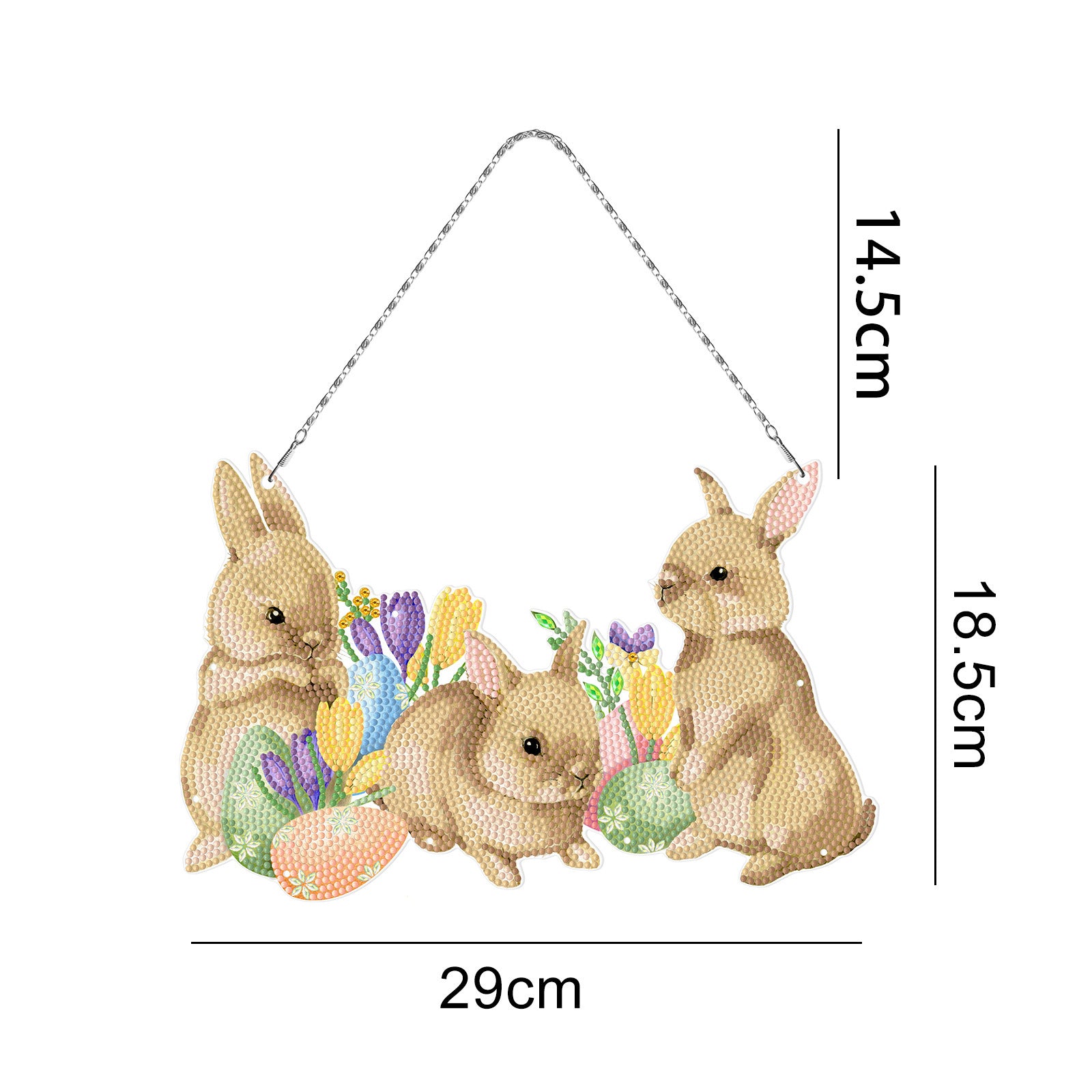 Handmade DIY Diamond Painting Cartoon Easter Bunny