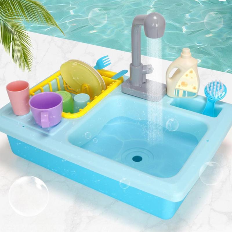 Kitchen simulation dishwasher toy