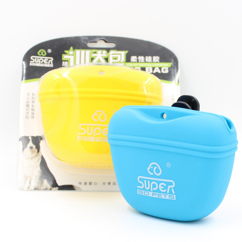 Silicone Dog Training Bag Outdoor Dog Food Bag