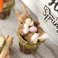Pastoral Style Easter Rabbit Home Crafts Ornaments