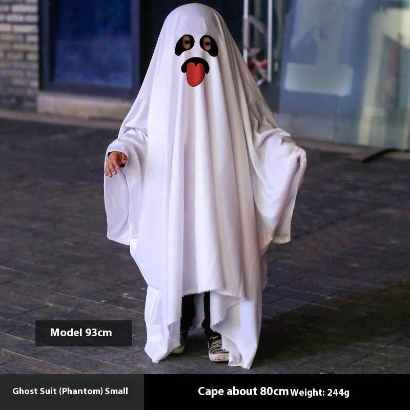 Halloween Party White Costume Ghost Cloak Robe
