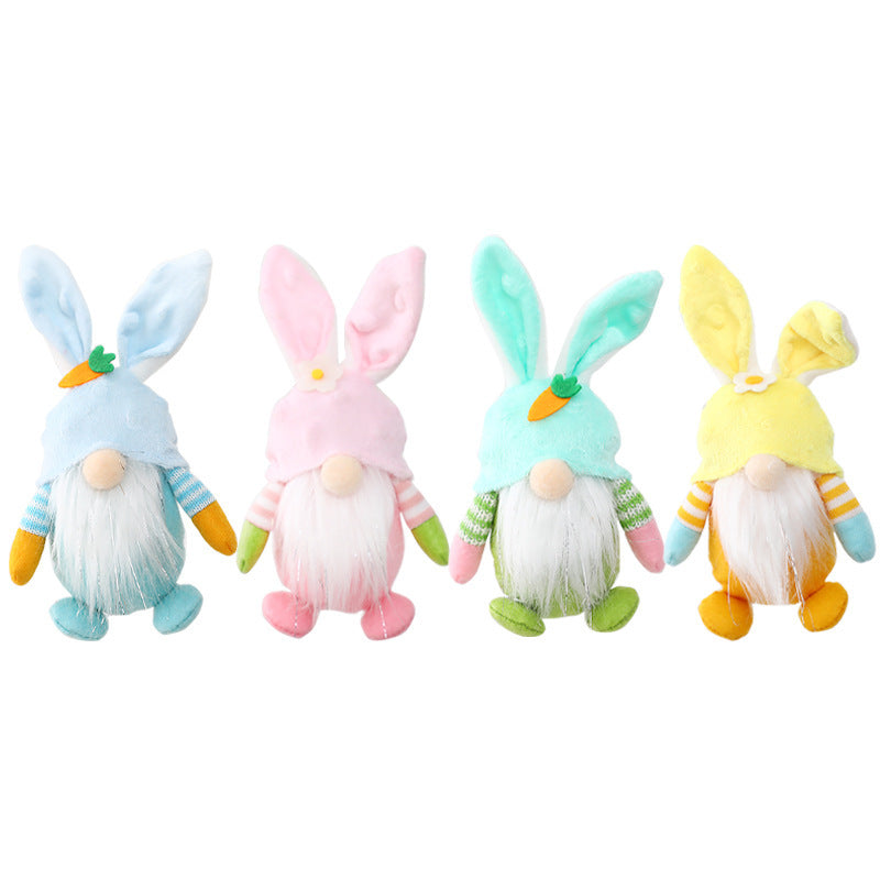 Easter Bunny Gnome Doll Ornament Pendant