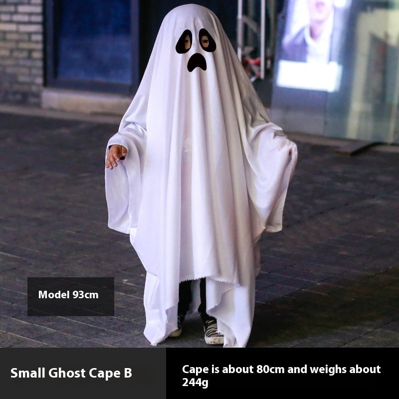 Halloween Party White Costume Ghost Cloak Robe