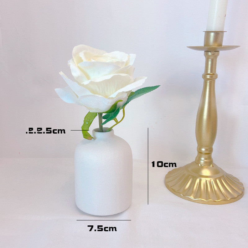 Ceramic Vase Decoration Accessories Desktop Flower Arrangement Container Hydroponics Flower Vase