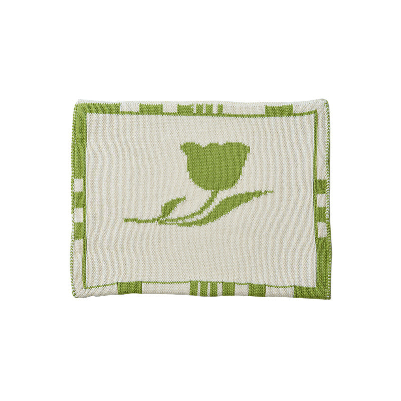 Vintage Tulip Living Room Organizer Knitted Tissue Bag