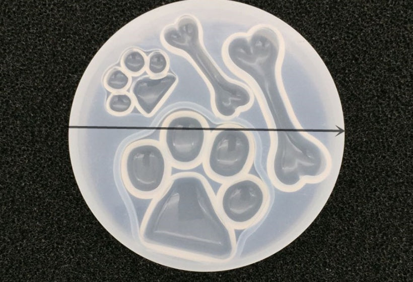 Dog Paw Bone Silicone Mold / TOOL-123-05