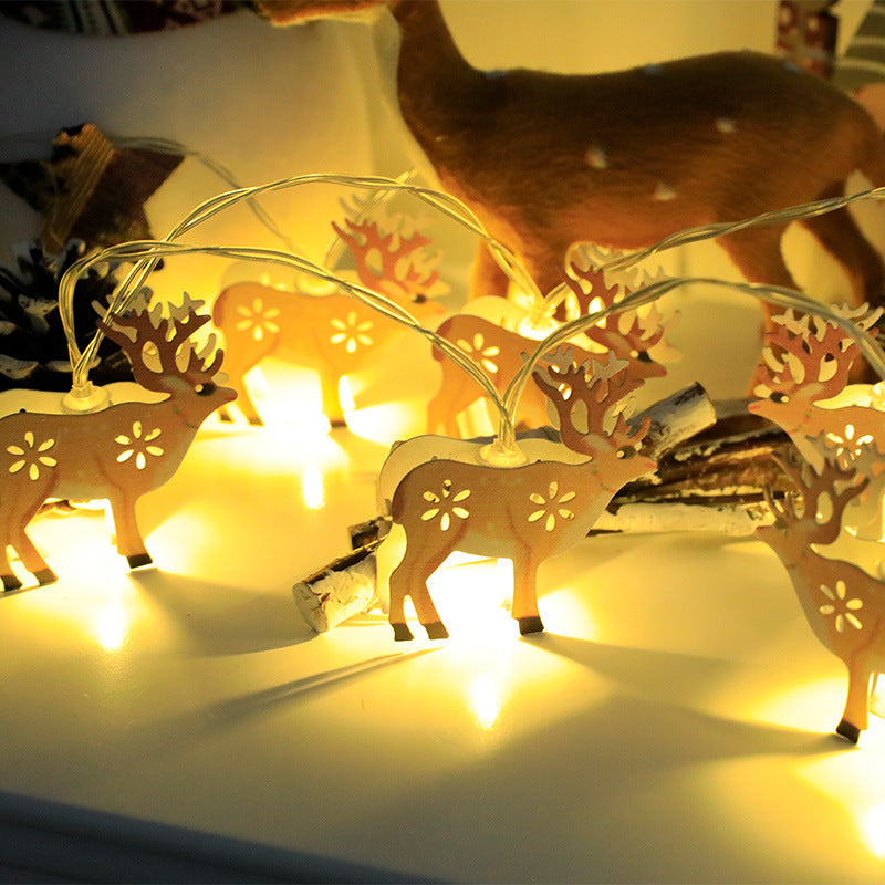 Christmas Iron, Santa Claus, Snowman, Deer, Christmas Tree, Christmas Socks, Mixed Elements, Decorative LED Lights