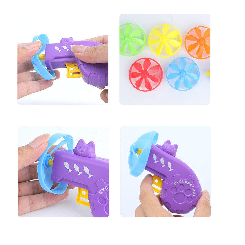 Colorful flying saucer educational toy