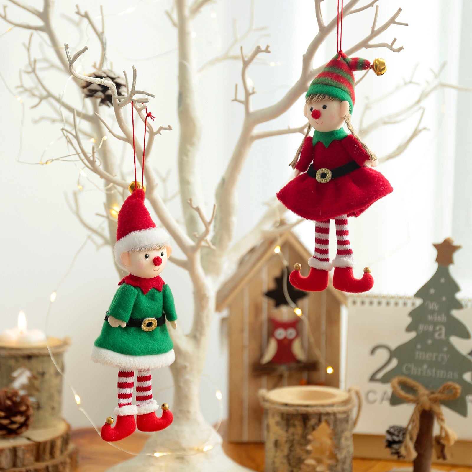 Creative Christmas Cute Elf Doll Small Pendant Christmas Tree Decoration Pendant Accessories