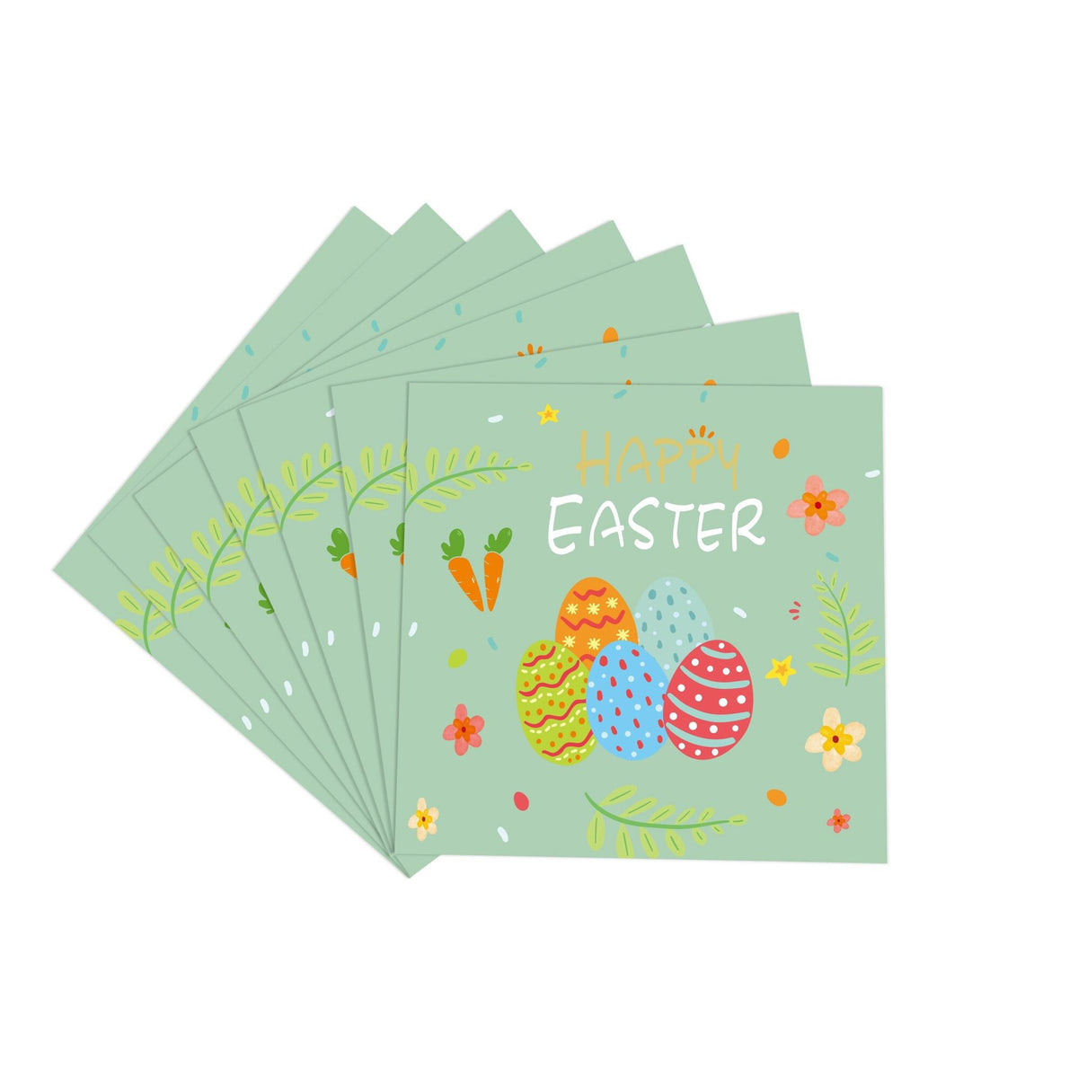Easter Bunny Egg Festival Party Supplies Dinner Plate Pulling Flag Paper Cup Knife Fork Spoon Disposable Tableware Set