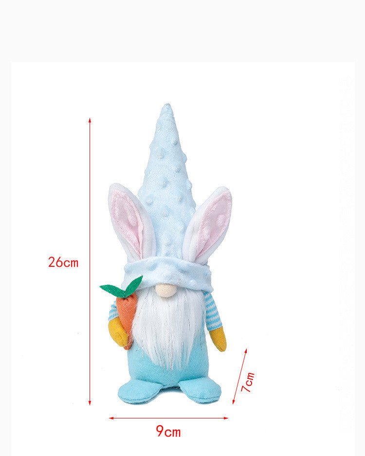 Easter Bunny Doll Decoration Faceless Old Man