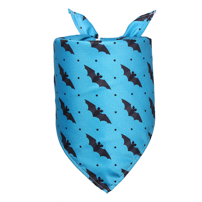 Halloween Dog Saliva Towel Triangular Binder Pet Scarf