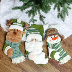 Christmas decorations candy socks gift socks Christmas socks gift bags knitted