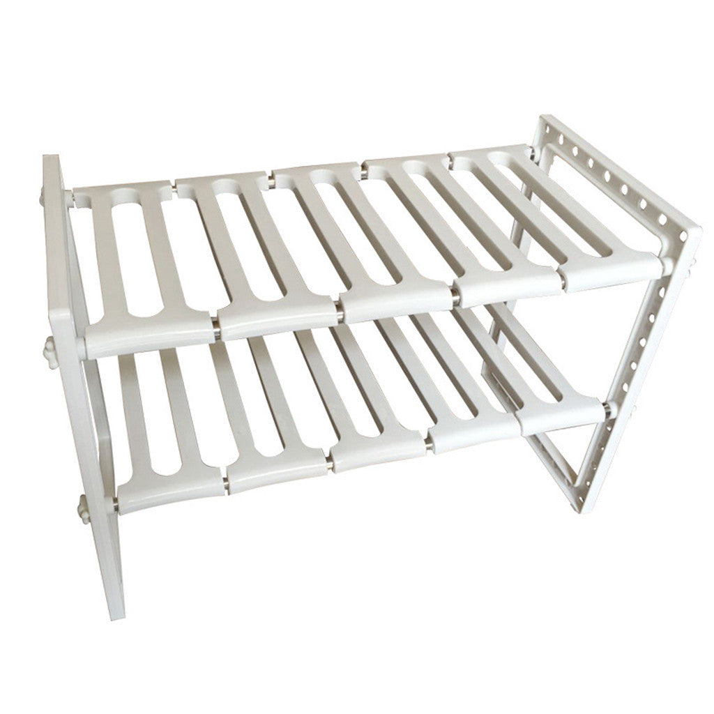 Under Sink 2 Tier Expandable Shelf Organizer
