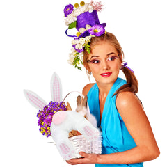 Home Christmas Bunny Wreath Easter Decoration