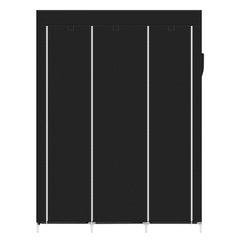 67in Portable Closet Organizer Wardrobe Storage Organizer with 10 Shelves Quick and Easy to Assemble Extra Space Black