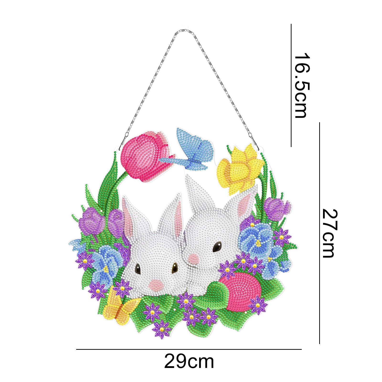 Handmade DIY Diamond Painting Cartoon Easter Bunny
