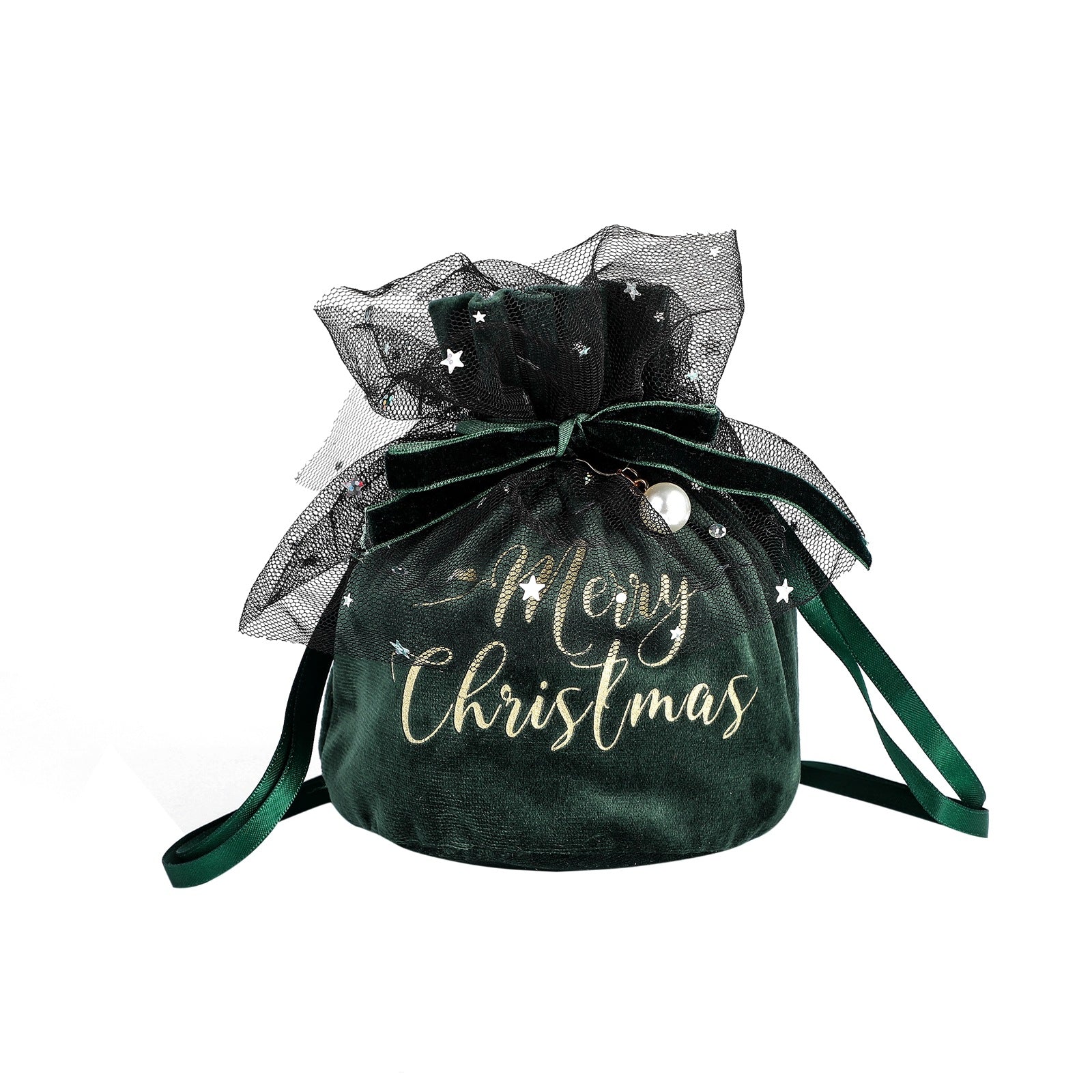 Christmas velvet apple gift bag, Christmas decorative items, children's candy bag, gift bag
