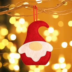 Christmas Decorations Faceless Santa Claus Fabric Small Pendants Window Display Christmas Tree Pendants