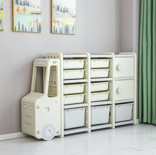 Organizer Large Capacity Bookshelf Cartoon Locker Baby Storage Cabinet